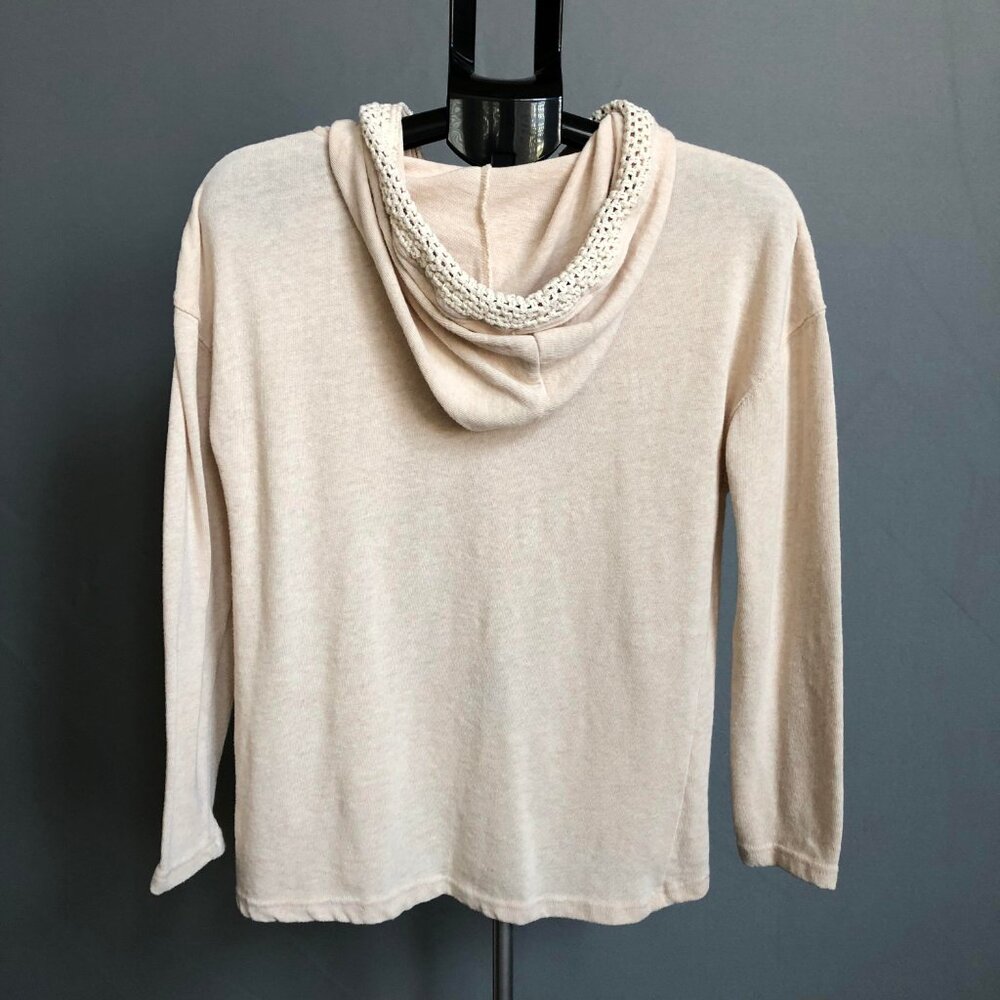 💕  Roxy boho full zip hooded sweater cream Medium - Picture 10 of 11